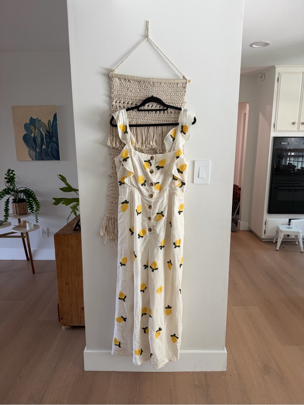 Anthropologie Red Carter Lemon Jumpsuit - Picture 3 of 7